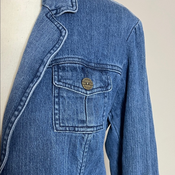 👖💙Tommy Hilfiger Vintage Women's Blue Denim Jacket - Picture 11 of 16